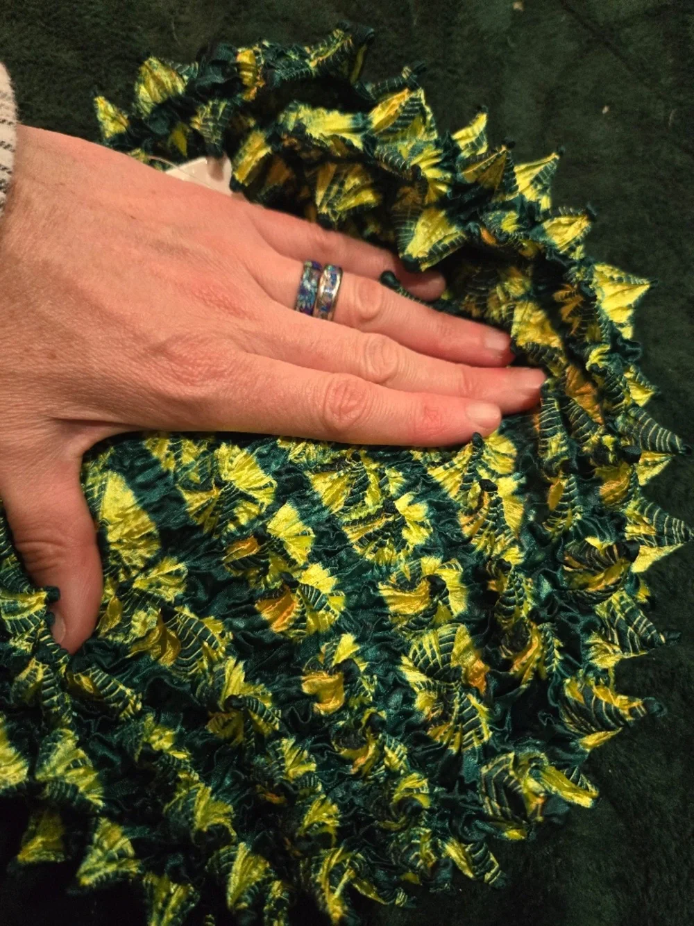 NWT Bunzababuro Petit Bag Tyedye Green expandable tote bag